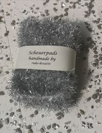Scheuerpads Farbe Silber Gr&ouml;&szlig;e ca. 7x10 cm